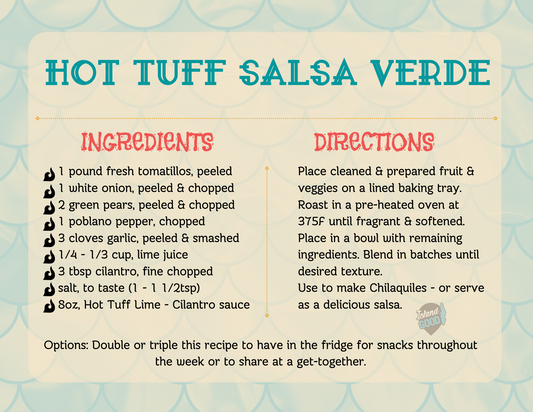 Salsa Verde recipe using prepared lime & cilantro hot sauce